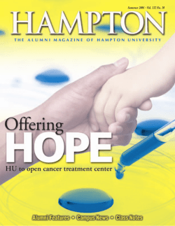 Summer 2006 – Vol. 132 No. 10 - Hampton University Office of