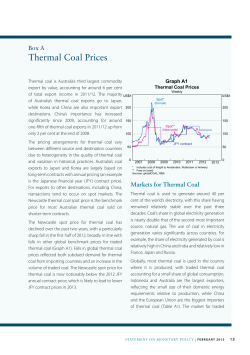 Box A: Thermal Coal Prices - Reserve Bank of Australia
