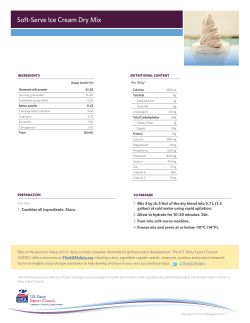 Soft-Serve Ice Cream Dry Mix