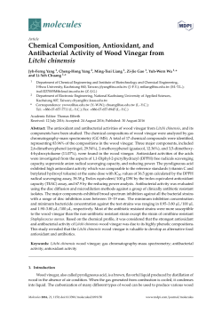 Chemical Composition, Antioxidant, and Antibacterial Activity of