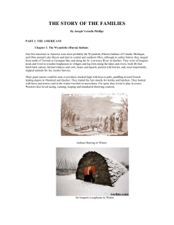 Chapter 1: The Wyandotte (Huron) Indians