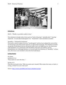 DEAF - Colorado Commission for the Deaf and Hard of Hearing