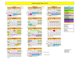 Academic Calendar Planner 2017-18