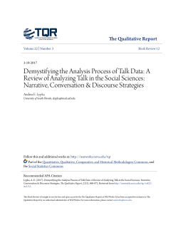 Demystifying the Analysis Process of Talk Data: A Review of