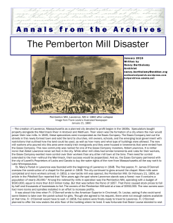 The Pemberton Mill Disaster