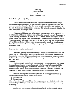 Leamnson (Your First Job)