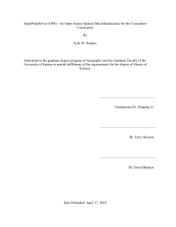 OpenPolarServer (OPS) - An Open Source Spatial Data