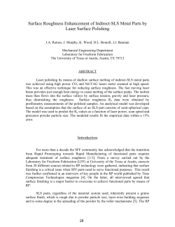 Surface Roughness Enhancement of Indirect