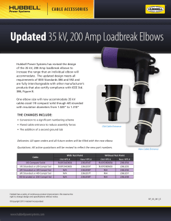 Updated 35 kV, 200 Amp Loadbreak Elbows