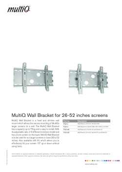 MultiQ Wall Bracket for 26