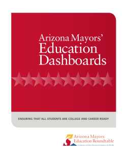 Arizona Mayors` Education Dashboards