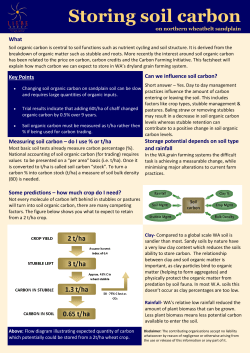 Storing soil carbon