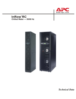 InRow RC Technical Data Manual