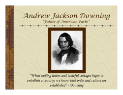 Andrew Jackson Downing - The Hudson River Valley Institute