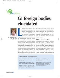 GI foreign bodies elucidated