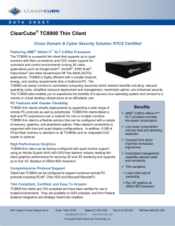 ClearCube&reg; TC8900 Thin Client