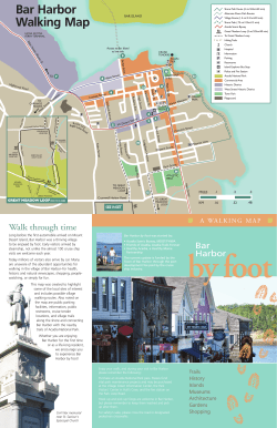 Bar Harbor Walking Map