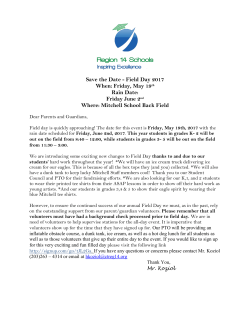 Field Day is May 19