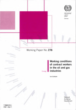 Working conditions of contract workers in the oil and gas