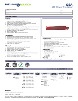 LED Site and Area Lighter - Precision