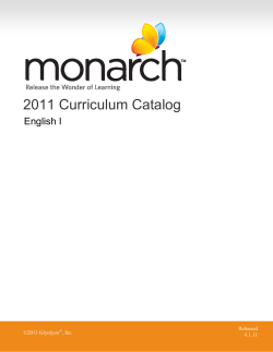 2011 Curriculum Catalog