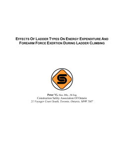 Effects of Ladder Types on Energy Expenditure and Forearm Force