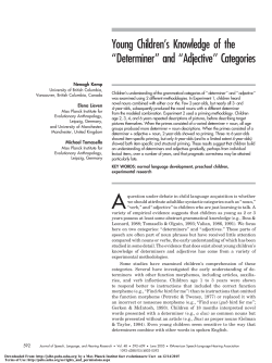 Determiner`` and ``Adjective` - Max Planck Institute for Evolutionary