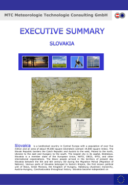 Executive Summary - MTC Meteorologie Technologie Consulting