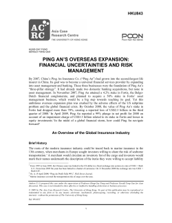 Ping An`s Overseas Expansion: Financial
