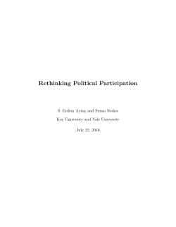 Rethinking Political Participation