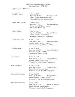 Baptisms 1872-2002 - Bangor Public Library