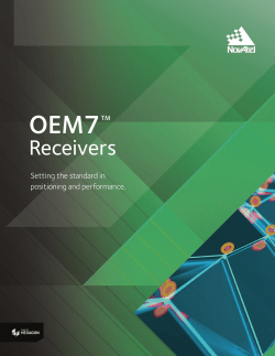 OEM7 Receivers Brochure