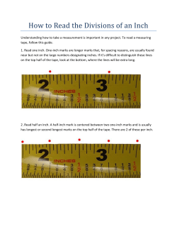 How to Read the Divisions of an Inch