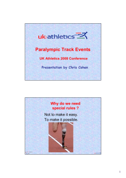 Disability Track Workshop - Chris Cohen