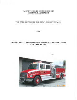 THE CORPORATION OF THE TOWN OF SMITHS FALLS THE