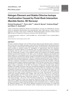 Halogen Element and Stable Chlorine Isotope Fractionation Caused