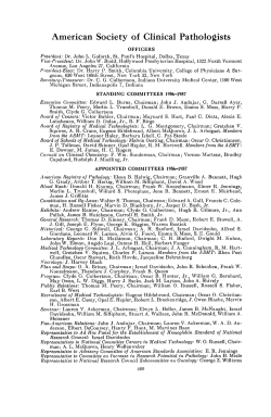 American Society of Clinical Pathologists