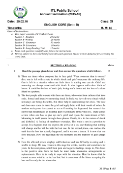 Question Paper Second Term Set B