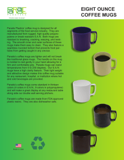 eight ounce coffee mugs