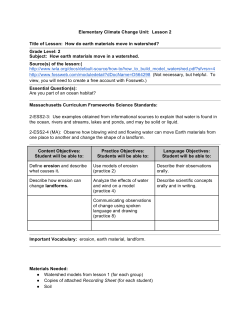 How do earth materials move in watershed?
