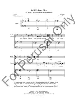 Full Fathom Five - Digital Commons @ Butler University