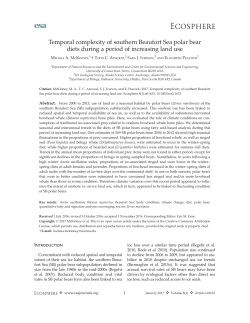 Temporal complexity of southern Beaufort Sea polar bear diets