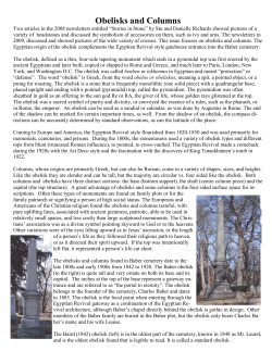Obelisks and Columns - Charles Baber Cemetery