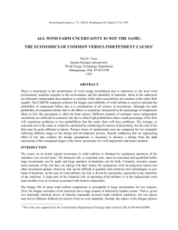 all wind farm uncertainty is not the same: the economics of common
