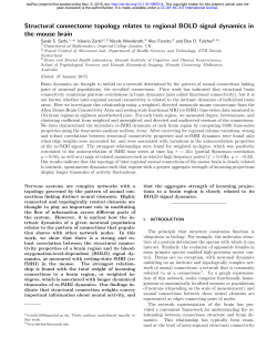 Structural connectome topology relates to regional BOLD