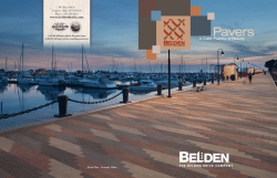 Brick Pavers Brochure - The Belden Brick Company