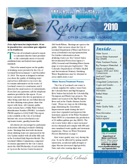 2010 Water Quality Report