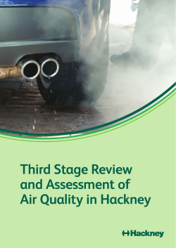Third Stage Review and Assessment of Air Quality in Hackney