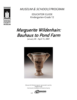Marguerite Wildenhain: Bauhaus to Pond Farm