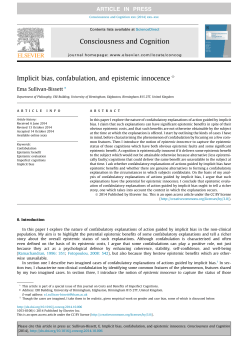 Implicit bias, confabulation, and epistemic innocence